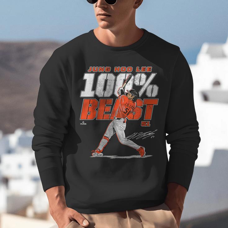 100 Beast Jung Hoo Lee San Francisco Baseball MLBPA Unisex Sweatshirt