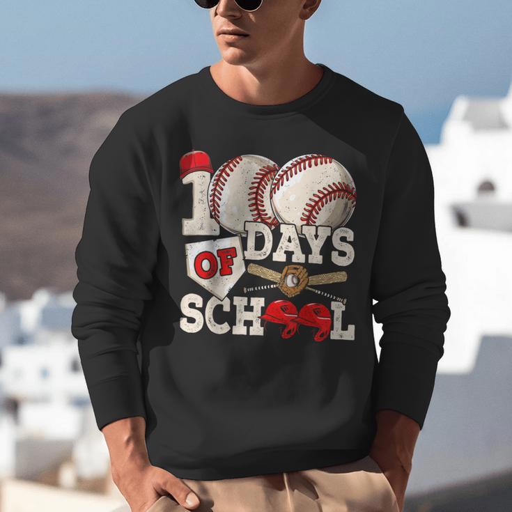100 Days Of School Baseball 100th Day Of School Kids Teacher Unisex Sweatshirt 100 Days Of School Baseball 100th Day Of School Kids Teacher Unisex Sweatshirt
