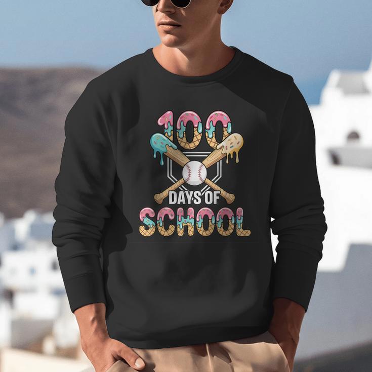 100 Days Of School Baseball 100th Day Of School Unisex Sweatshirt 100 Days Of School Baseball 100th Day Of School Unisex Sweatshirt