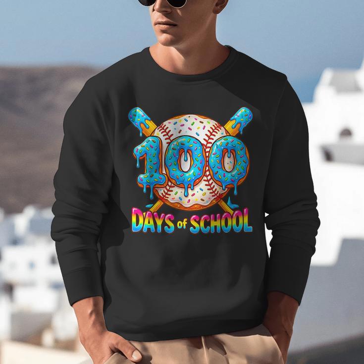 100 Days Of School Baseball Drip Boys 100th Day Of School Unisex Sweatshirt