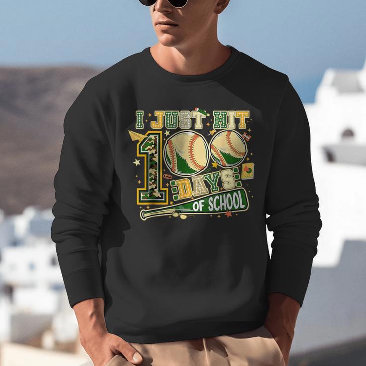 100 Days Of School Baseball I Just Hit 100 Days Boy COUNSELO Unisex Sweatshirt 100 Days Of School Baseball I Just Hit 100 Days Boy COUNSELO Unisex Sweatshirt