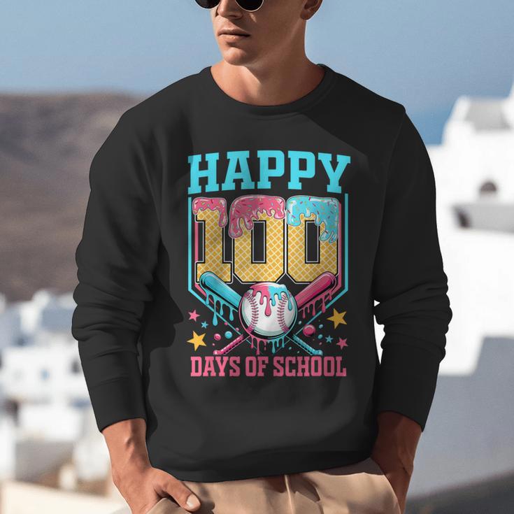 100 Days Of School Kids Baseball Drip 100th Day Of School Unisex Sweatshirt 100 Days Of School Kids Baseball Drip 100th Day Of School Unisex Sweatshirt