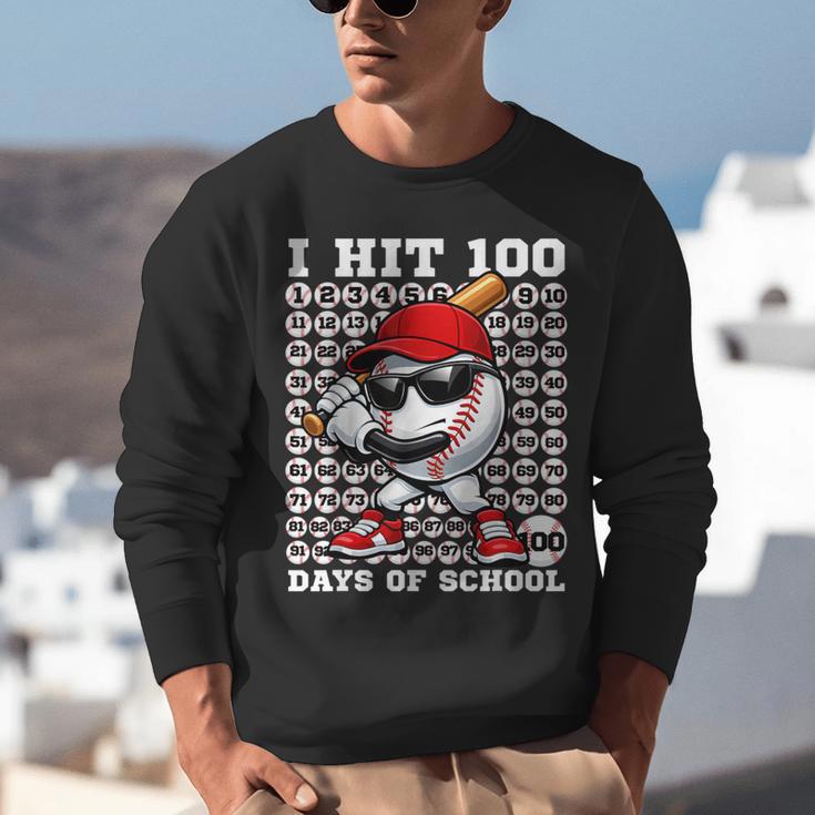 100 Days Of School Retro Baseball Sport For Boys Teachers Unisex Sweatshirt 100 Days Of School Retro Baseball Sport For Boys Teachers Unisex Sweatshirt
