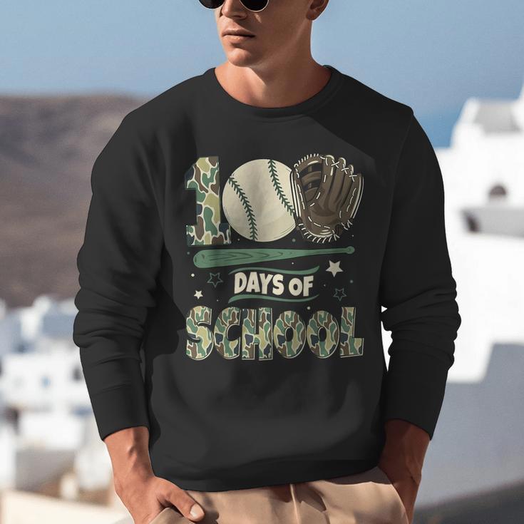 100 Days Of School Teacher Camo Baseball Boys Toddler Kids Unisex Sweatshirt 100 Days Of School Teacher Camo Baseball Boys Toddler Kids Unisex Sweatshirt