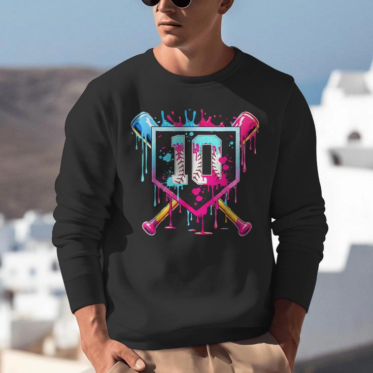 10th Birthday Boys Baseball Ice Cream Drip Boys Baseball Unisex Sweatshirt 10th Birthday Boys Baseball Ice Cream Drip Boys Baseball Unisex Sweatshirt