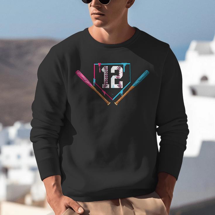 12th Birthday Baseball Ice Cream Drip 12 Years Old Boy Kids Unisex Sweatshirt 12th Birthday Baseball Ice Cream Drip 12 Years Old Boy Kids Unisex Sweatshirt