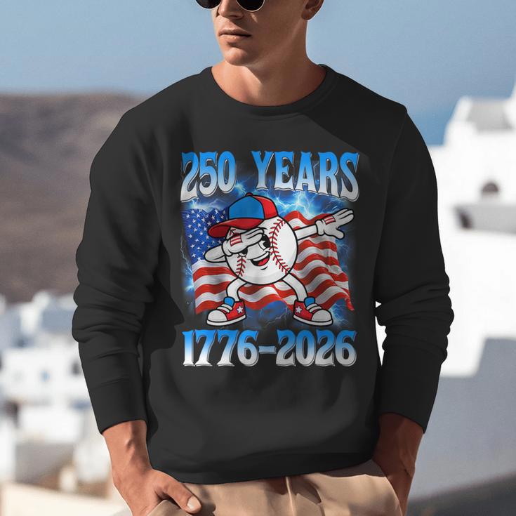 250 Years 1776 2026 250th Baseball American Flag 4th Of July Unisex Sweatshirt 250 Years 1776 2026 250th Baseball American Flag 4th Of July Unisex Sweatshirt
