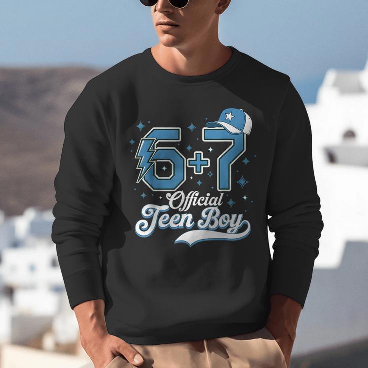 6 7 Meme Official Teenager 13th Birthday Baseball Boy Unisex Sweatshirt 6 7 Meme Official Teenager 13th Birthday Baseball Boy Unisex Sweatshirt