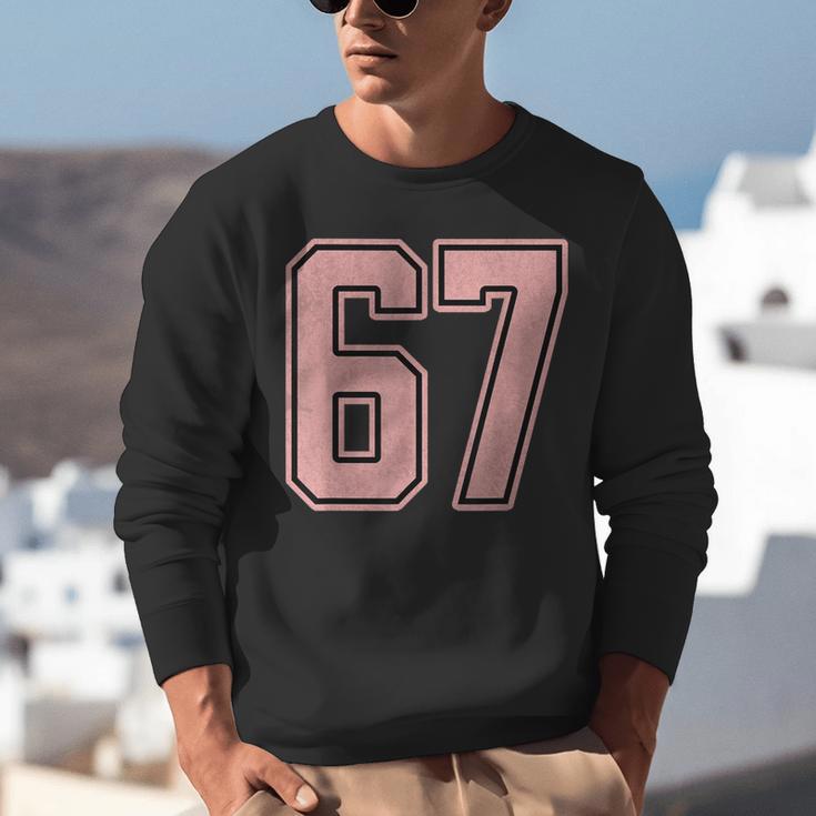 6 7 Number 67 Baseball Meme Tee For Women Unisex Sweatshirt 6 7 Number 67 Baseball Meme Tee For Women Unisex Sweatshirt