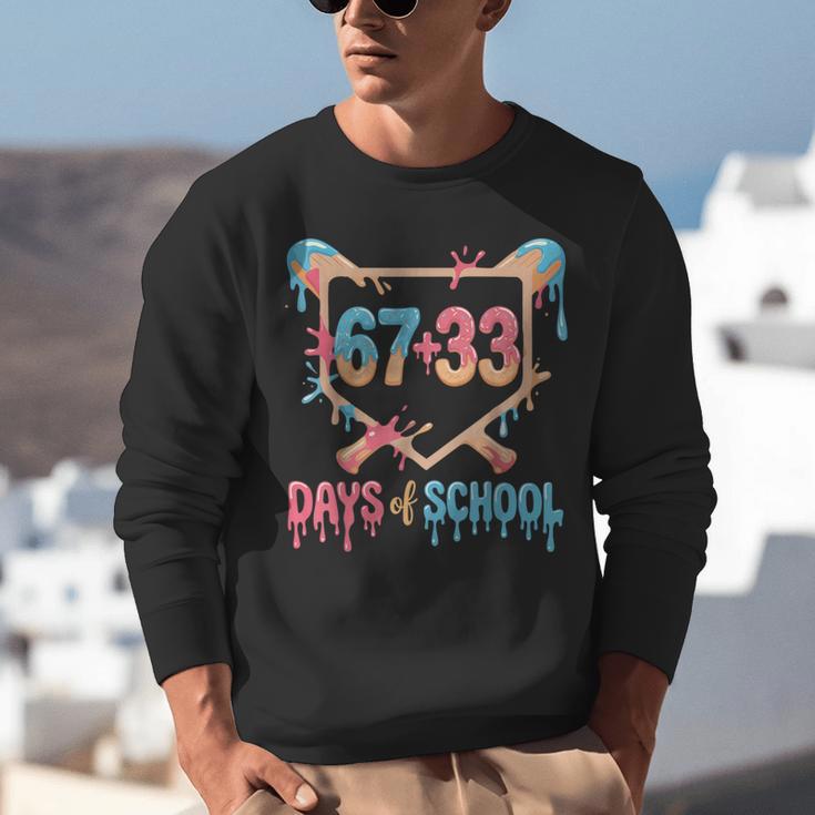 67 33 Days Of School Baseball Drip 100 Days Of School Unisex Sweatshirt 67 33 Days Of School Baseball Drip 100 Days Of School Unisex Sweatshirt