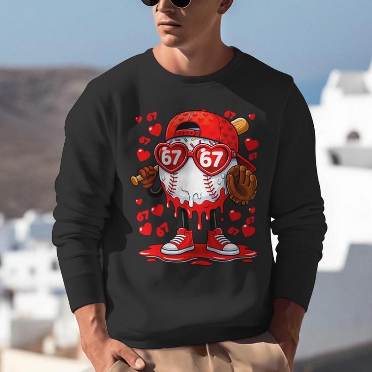 67 Baseball Drip Valentine's Day Unisex Sweatshirt 67 Baseball Drip Valentine's Day Unisex Sweatshirt