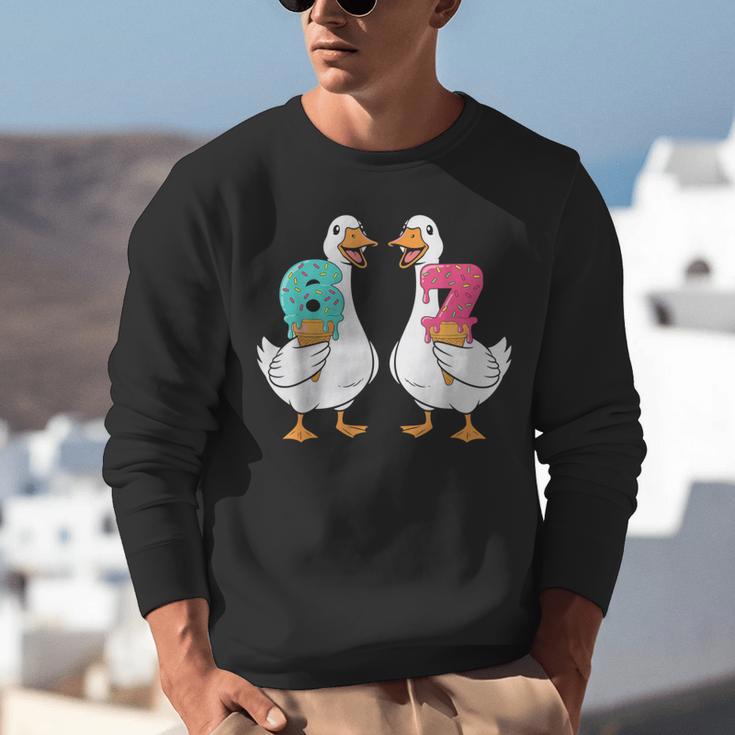 67 Baseball Ice Cream Drip Goose Six Seven Meme Unisex Sweatshirt 67 Baseball Ice Cream Drip Goose Six Seven Meme Unisex Sweatshirt