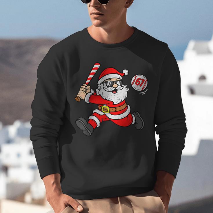 67 Baseball Santa Six Seven Meme Christmas Sport Men Boy Kid Unisex Sweatshirt 67 Baseball Santa Six Seven Meme Christmas Sport Men Boy Kid Unisex Sweatshirt