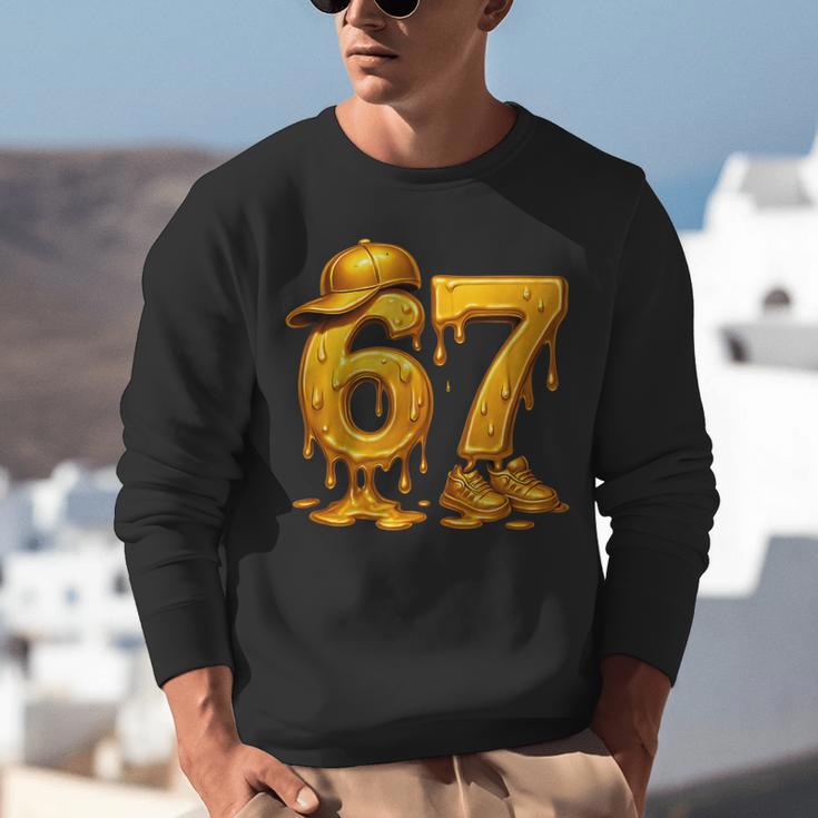 67 Brain Rot Meme Baseball Ice Cream Drip For Kids & Teens Unisex Sweatshirt 67 Brain Rot Meme Baseball Ice Cream Drip For Kids & Teens Unisex Sweatshirt