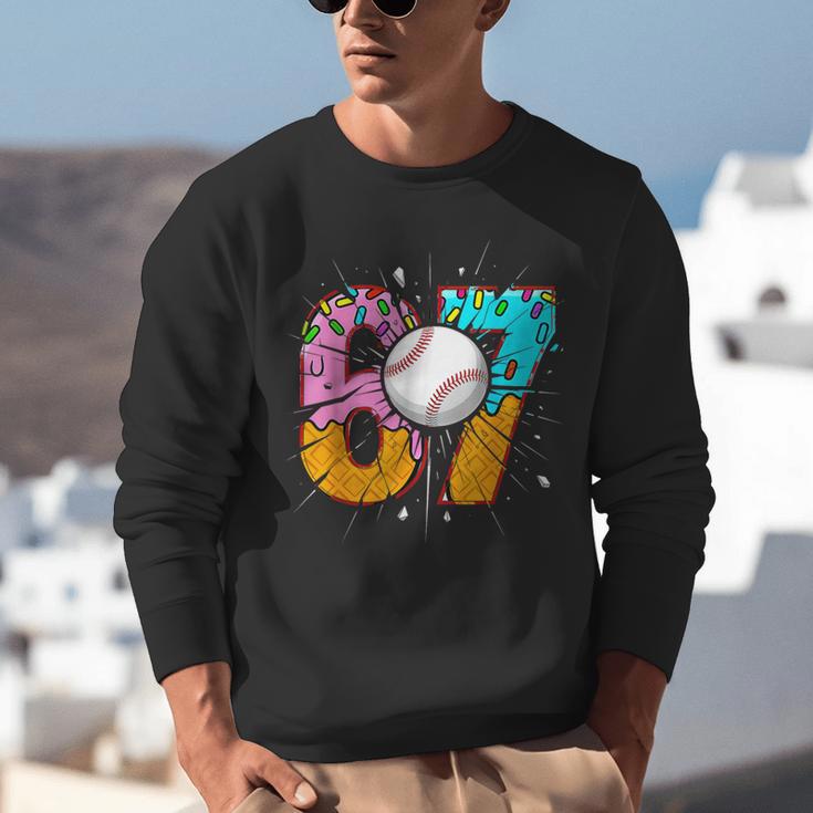 67 Six Seven 6 7 Boys 67 Baseball Ice Cream Drip 6 7 Unisex Sweatshirt 67 Six Seven 6 7 Boys 67 Baseball Ice Cream Drip 6 7 Unisex Sweatshirt