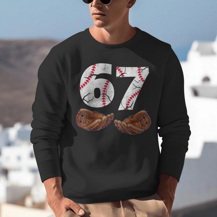 67 Trend Baseball Six Seven Number For Boys Men Unisex Sweatshirt