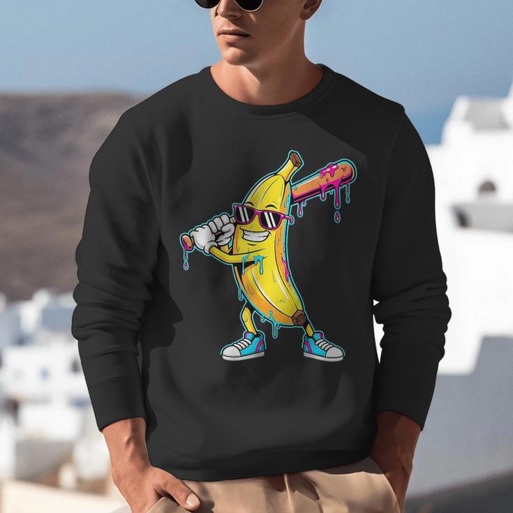 Banana Baseball Drip Kids Youth Boys Girls Unisex Sweatshirt Banana Baseball Drip Kids Youth Boys Girls Unisex Sweatshirt