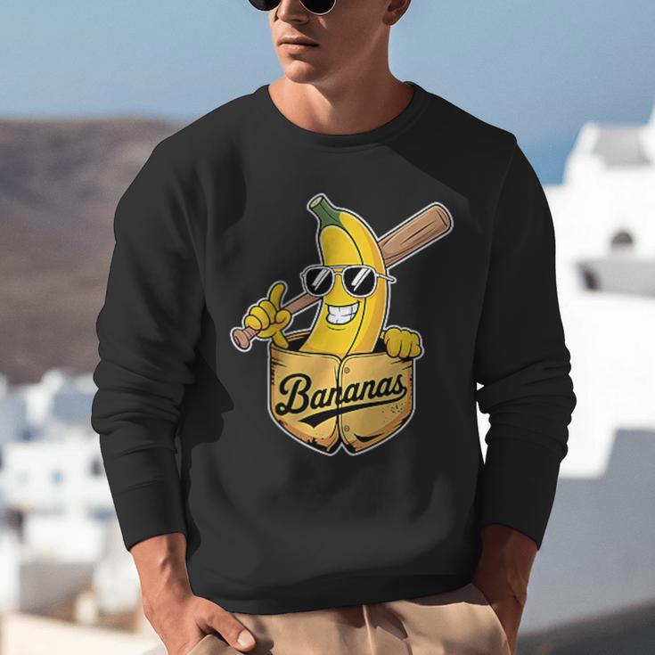 Banana Baseball Fruit Unisex Sweatshirt Banana Baseball Fruit Unisex Sweatshirt