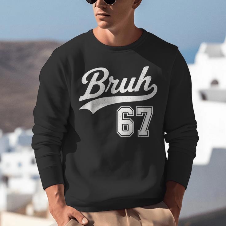 Baseball 6 7 Bruh Number 67 Six Seven Meme Boys Kids Unisex Sweatshirt Baseball 6 7 Bruh Number 67 Six Seven Meme Boys Kids Unisex Sweatshirt