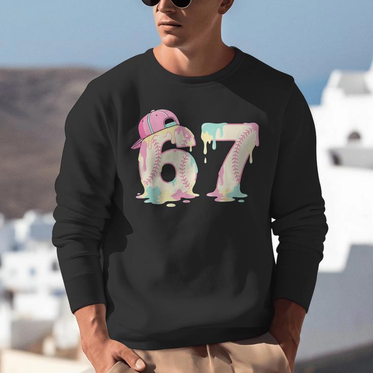 Baseball 67 Dripping Six Seven Drip Boys Gen Z Unisex Sweatshirt