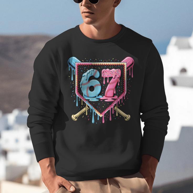 Baseball 67 Ice Cream Drip Six Seven Meme Boy Girl Kid Unisex Sweatshirt Baseball 67 Ice Cream Drip Six Seven Meme Boy Girl Kid Unisex Sweatshirt