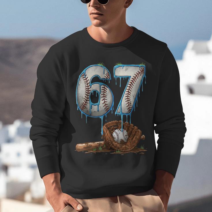 Baseball 67 Six Seven Meme 6-7 Drip Baseball Boys Men Unisex Sweatshirt Baseball 67 Six Seven Meme 6-7 Drip Baseball Boys Men Unisex Sweatshirt
