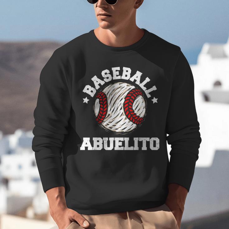 Baseball Abuelito Distressed Vintage Grandpa Game Day Unisex Sweatshirt Baseball Abuelito Distressed Vintage Grandpa Game Day Unisex Sweatshirt