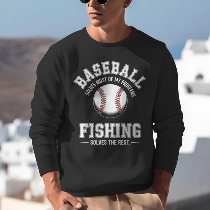 Baseball & Fishing Unisex Sweatshirt