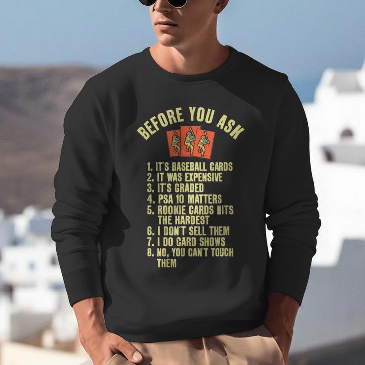 Baseball Card Collector Baseball Card Trading Unisex Sweatshirt