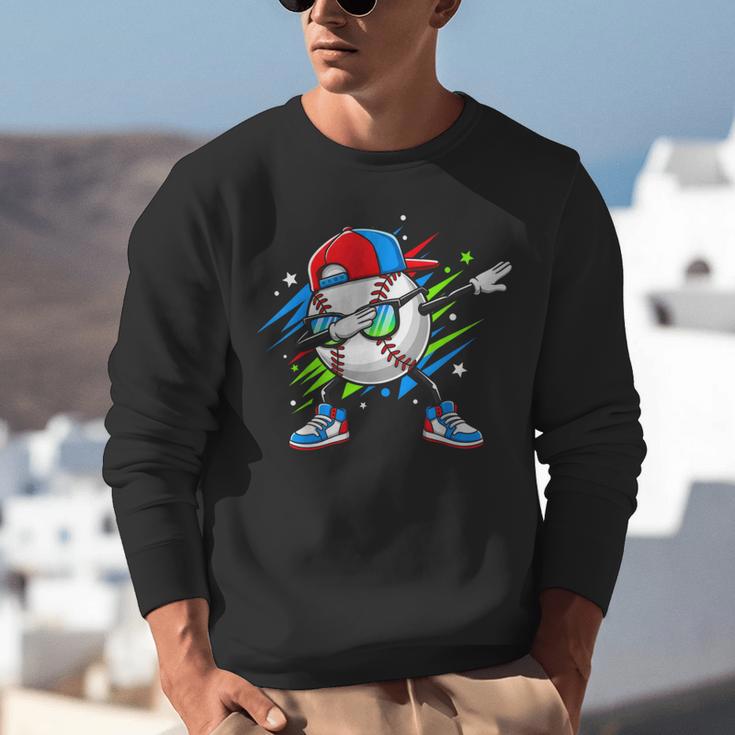Baseball Dabbing Sports For Boys And Girls Game Day Unisex Sweatshirt Baseball Dabbing Sports For Boys And Girls Game Day Unisex Sweatshirt
