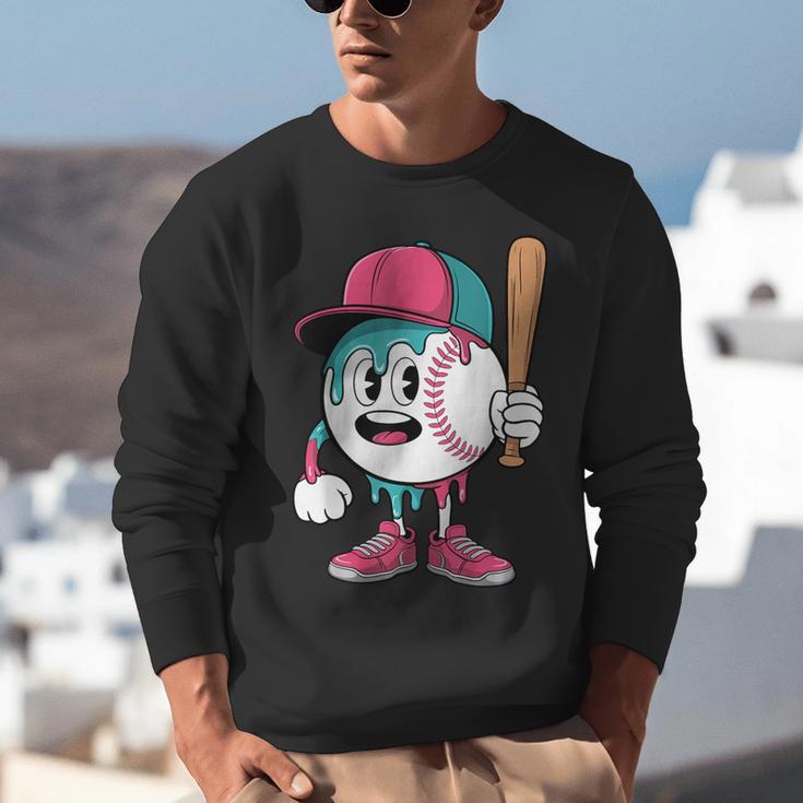 Baseball Drip Boys Ice Cream Youth Unisex Sweatshirt