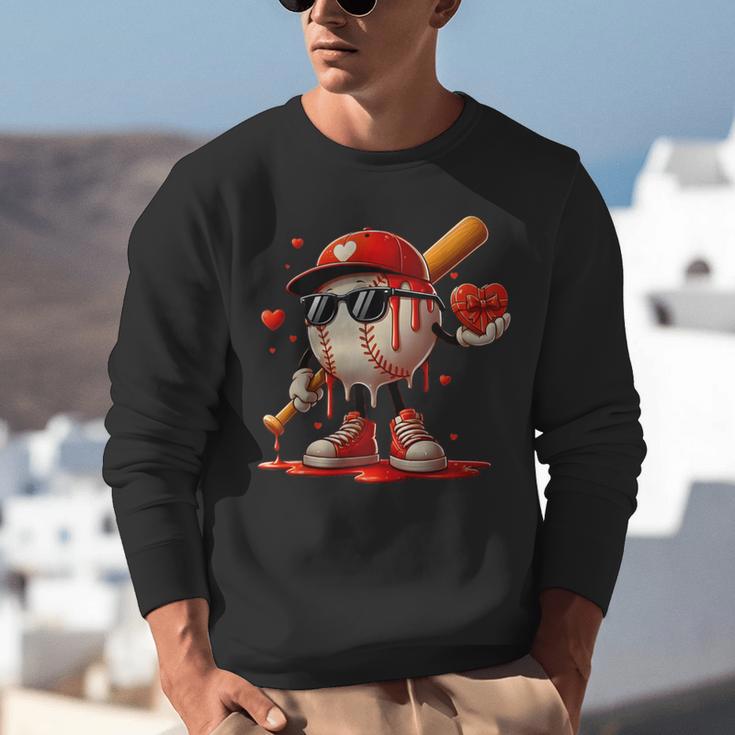 Baseball Drip Ice Cream Apparel Youth Boy Valentine Unisex Sweatshirt Baseball Drip Ice Cream Apparel Youth Boy Valentine Unisex Sweatshirt