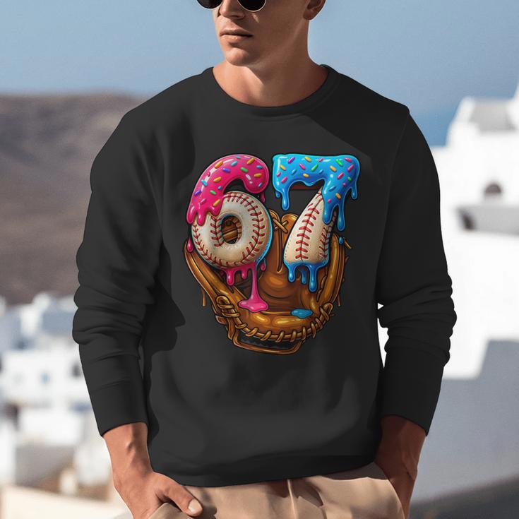 Baseball Drip Ice Cream Number 67 Player Or 67th Birthday Unisex Sweatshirt Baseball Drip Ice Cream Number 67 Player Or 67th Birthday Unisex Sweatshirt