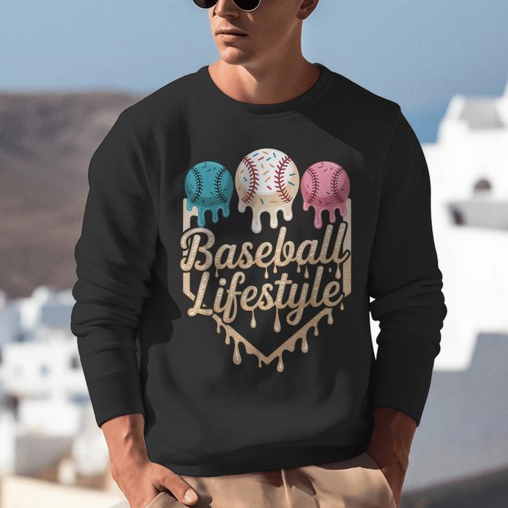 Baseball Drip Icecream Unisex Sweatshirt Baseball Drip Icecream Unisex Sweatshirt