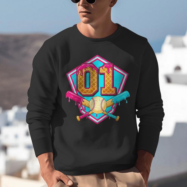 Baseball Drip Jersey Number 1 For Players & 1th Birthday Unisex Sweatshirt Baseball Drip Jersey Number 1 For Players & 1th Birthday Unisex Sweatshirt