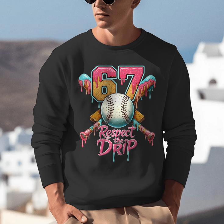 Baseball Drip Number 67 Player Sport For Men Women Kids Unisex Sweatshirt Baseball Drip Number 67 Player Sport For Men Women Kids Unisex Sweatshirt