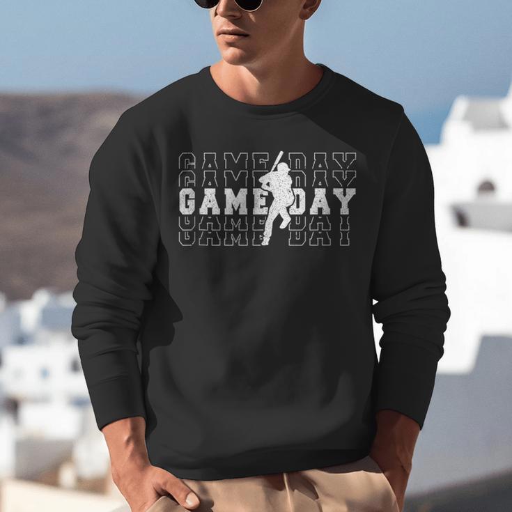 Baseball Game Day Team Sport Player Coach Batter Family Fans Unisex Sweatshirt