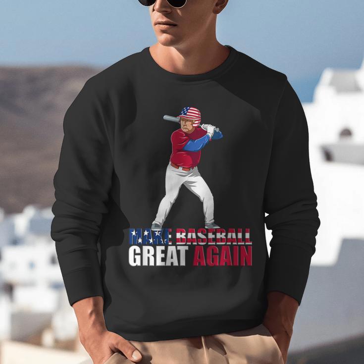 Make Baseball Great Again Donald Trump Baseball Unisex Sweatshirt Make Baseball Great Again Donald Trump Baseball Unisex Sweatshirt