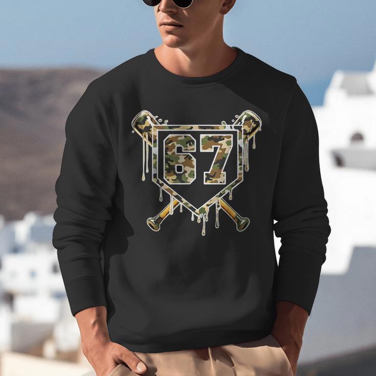 Baseball Ice Cream Drip 67 Camo Six Seven Meme Unisex Sweatshirt Baseball Ice Cream Drip 67 Camo Six Seven Meme Unisex Sweatshirt