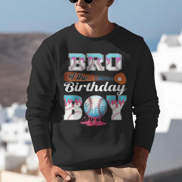 Baseball Ice Cream Drip Bro Of The Birthday Boy Unisex Sweatshirt