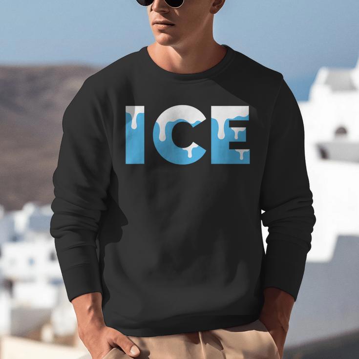 Baseball ICE Ice Cream Drip Baseball Drip Baseball Unisex Sweatshirt