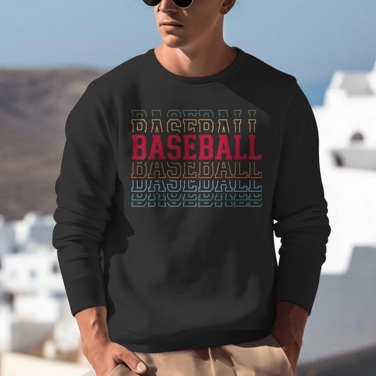 Baseball Layered Text Team Player Coach Youth Unisex Sweatshirt Baseball Layered Text Team Player Coach Youth Unisex Sweatshirt