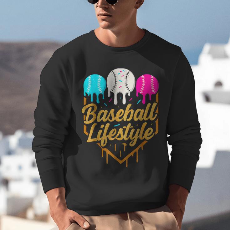 Baseball Lifestyle Baseball Drip Icecream Unisex Sweatshirt Baseball Lifestyle Baseball Drip Icecream Unisex Sweatshirt