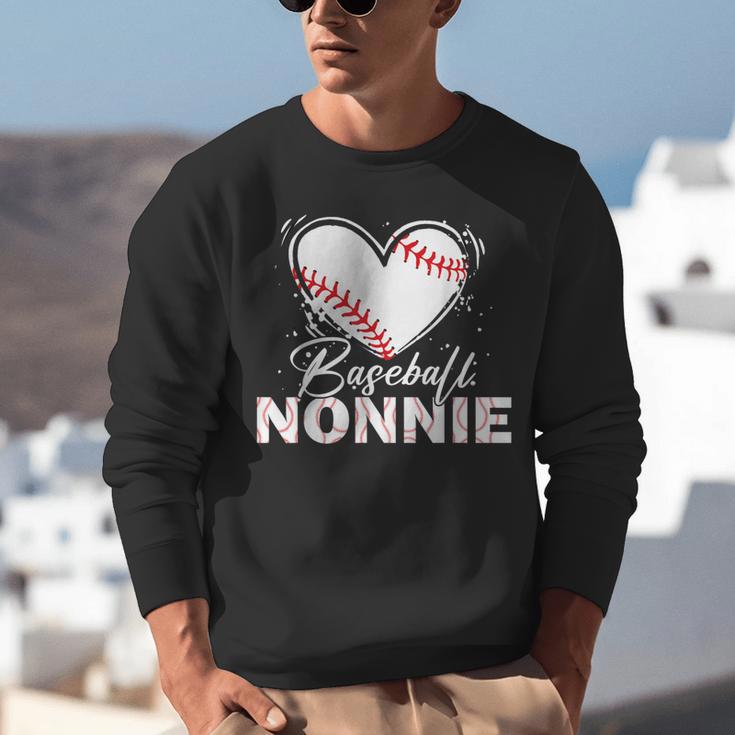 Baseball Nonnie Baseball Heart Unisex Sweatshirt Baseball Nonnie Baseball Heart Unisex Sweatshirt