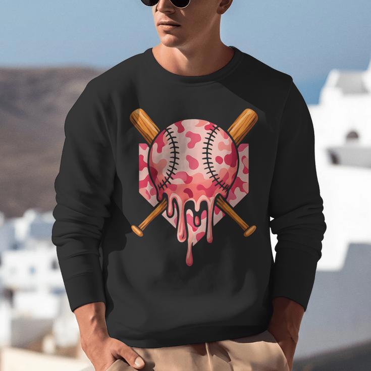 Baseball Pink Camo Ice Cream Youth Boys Girls Unisex Sweatshirt