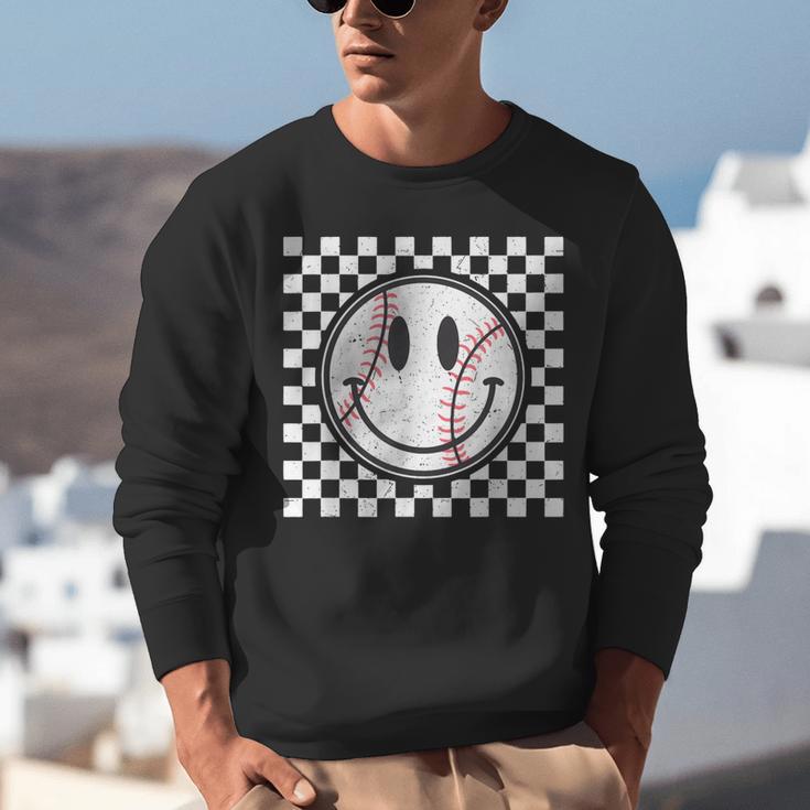 Baseball Season Happy Game Day Trendy Sports Vintage Unisex Sweatshirt