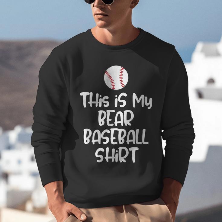 Bear Baseball Shirt For Players Fans And Moms Unisex Sweatshirt
