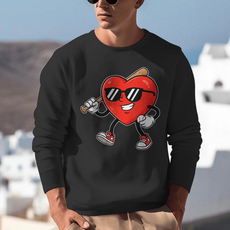 Boy Valentines Day Heart Love Baseball Boys Men Kids Unisex Sweatshirt Boy Valentines Day Heart Love Baseball Boys Men Kids Unisex Sweatshirt