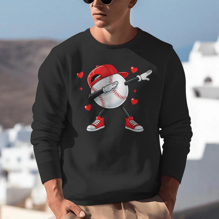 Boys Valentines Baseball Unisex Sweatshirt Boys Valentines Baseball Unisex Sweatshirt
