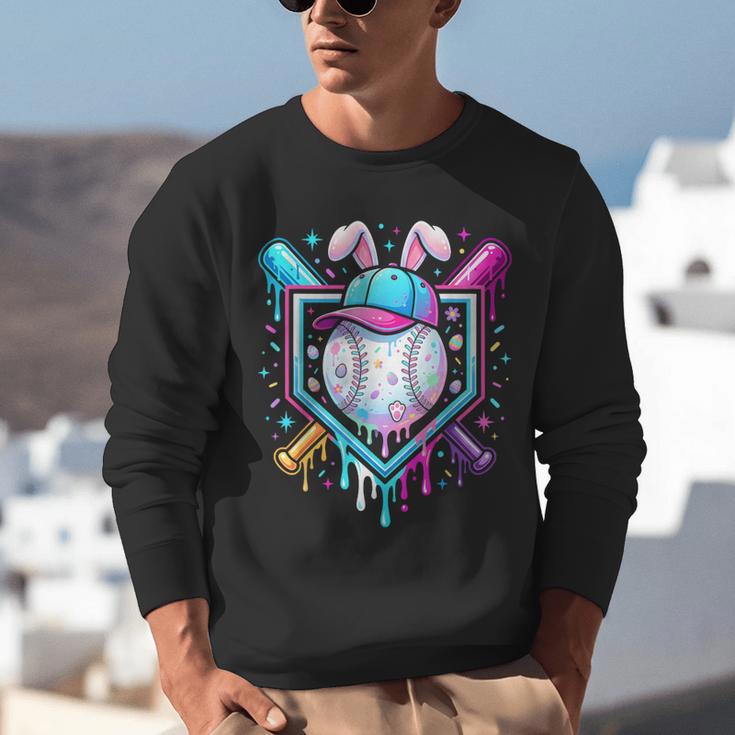 Bunny Baseball Hat With Ice Cream Easter Day Boys Kids Girls Unisex Sweatshirt Bunny Baseball Hat With Ice Cream Easter Day Boys Kids Girls Unisex Sweatshirt